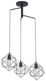 Eglo 43366 - Lampadario a sospensione con filo STRAITON 3xE27/60W/230V