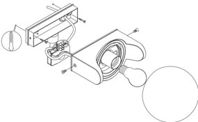 Eglo 99573 - Applique da esterno con sensore RUBIO 1xE27/15W/230V IP44