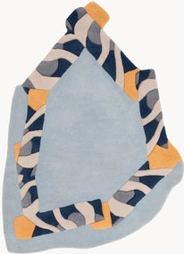 Tappeto in lana annodato a mano con effetto alto-basso Frame