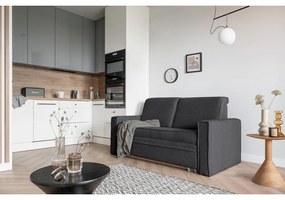 Divano letto grigio scuro 168 cm Lucky Lucy - Miuform