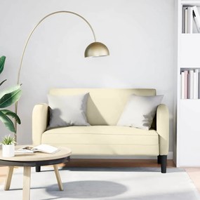 Divano Divanetto Crema 110 Cm İn Similpelle /