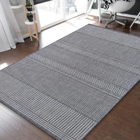 Tappeto grigio universale con un motivo delicato Larghezza: 200 cm | Lunghezza: 290 cm