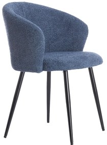 Set di sedie da pranzo blu in metallo 2 pz Radaja – Light &amp; Living