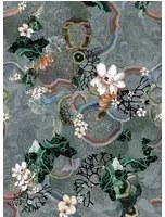 Christian Lacroix Carta da parati Algae Bloom - Graphite
