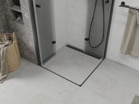 Mexen Lima Duo cabina doccia pieghevole 80 x 80 cm, trasparente, nero - 856-080-080-70-00-02