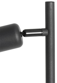 Lampada da terra di design nera con oro 3 luci - Noud