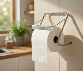 Porta Rotolo da Parete per Carta Asciugamani Multiuso 30 cm Agrati 8050X in Acciaio Inox AISI304...