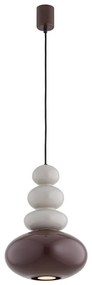 Argon 8820 - Lampadario a sospensione con filo DIEGO 1xGU10/5W/230V marrone/grigio