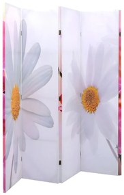 Paravento pieghevole 200x170 cm con stampa fiore