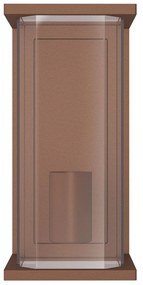 Applique Corten Mattone E27 IP54 per Esterni - Serie PRISM