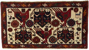 Shiraz Tappeto persiano 90x50 (Iran) Annodato A Mano