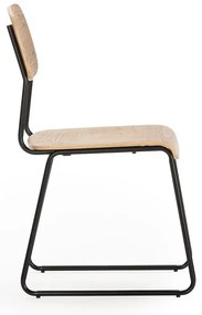 Set di sedie da pranzo color legno naturale effetto frassino 2 pz Aira - Marckeric