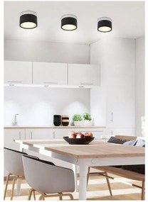 Plafoniera LED TUBA LED/9W/230V bianco/nero