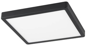 Plafoniera Moderna Fueva Z In Alluminio Nero Led Integrato 19,5W 2700 6500K Ip44