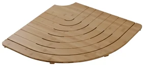 Pedana Doccia Semicircolare Rigida Diam.60 Cm Feridras "Bambù"