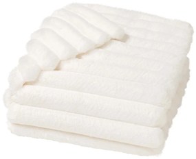 Coperta color crema in micropile 180x220 cm Boudoir – douceur d'intérieur