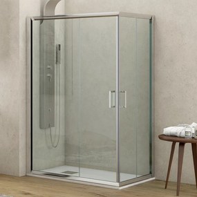 Box doccia 120x90 cm cristallo trasparente altezza 180cm K410 - KAMALU