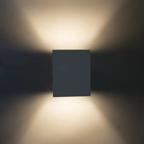 Applique da parete bianca quadrata - Sola