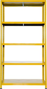 Scaffale in Metallo 5 Ripiani 100x40x187 cm Ettore Giallo...