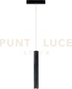 Sospensione davinci tubo nero led 48v 3w 300lm 4000k 30x16,1x3,5cm