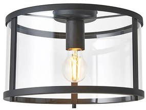 Endon 101540 - Plafoniera HOPTON 1xE27/10W/230V nero