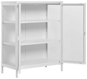 Vetrina in metallo bianco 80x101 cm Brisbane - House Nordic