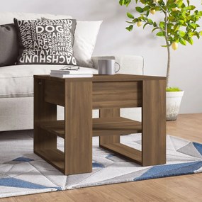 Tavolino Salotto Rovere Marrone 55,5x55x45 Cm Legno Multistrato /
