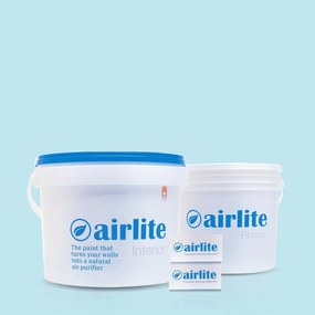 Pittura per interni anti inquinamento, AIRLITE blu cielo dei sette colli b407 opaco, 5 L