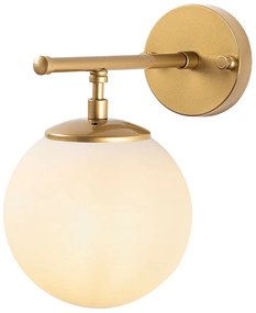 Lampada da parete bianca/dorata Roe – Opviq lights