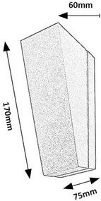 Rabalux 77065 - Applique a LED da esterno TEMSE LED/3W/230V IP65 antracite