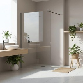 Parete doccia Rea Flexi Transparent / Titan 120