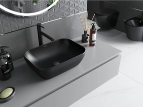 Mexen Rita lavabo da appoggio 45 x 32 cm, nero opaco - 21084585