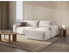 Divano letto angolare beige (angolo destro) Jodie - Micadoni Home