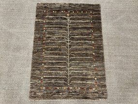 Gabbeh Tappeto 110 x 80 Grigio (Iran) Annodato A Mano