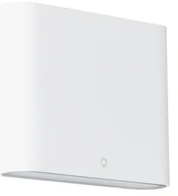 Lampada da parete moderna per esterni bianca 11,5 cm con LED - Batt