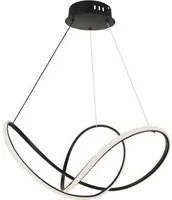 Lampadario Led A Sospensione 49W In Metallo Colore Nero 70X10Cm Dimmerabile 3000K - Vtac