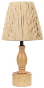 Lampada da tavolo legno chiaro e naturale 41 cm MORONA Beliani