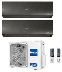 Climatizzatore Haier Dual Split Flexis Nero 7000+7000 2U40S2SM1FA R-32 A++/A+ 7+7