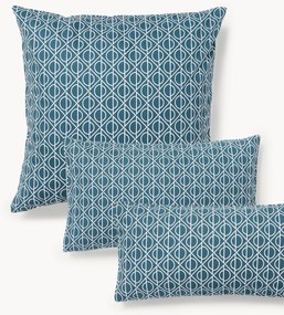 Federa in cotone con stampa geometrica Jella