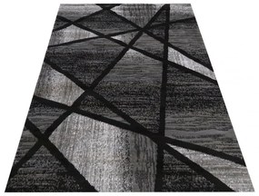 Tappeto grigio-nero moderno con motivo astratto Larghezza: 120 cm | Lunghezza: 170 cm