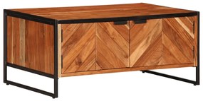 Tavolino Da Salotto 90x55x40 Cm İn Legno Massello Di Acacia /