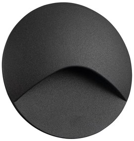 Kanlux 39134 - Lampada a LED per scale EXIN, 2,5 W, 230 V, 4000 K, IP65, antracite, rotonda