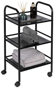 Scaffale mobile in metallo nero 41x75 cm - Wenko