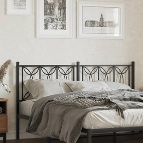 Testiera İn Metallo Nero 150 Cm /