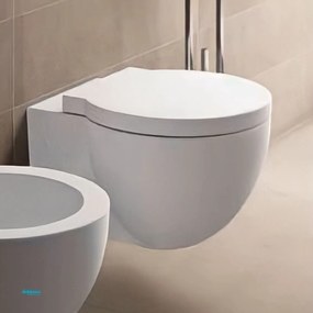 Ceramica Cielo "Easy Evo" Wc Sospeso Bianco Lucido Con Brida