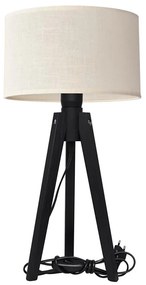 Lampada da tavolo ALBA 1xE27/15W/230V color crema/pino