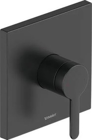 Miscelatore doccia termostatico quadro a muro senza corpo incasso Nero Opaco C1 Duravit