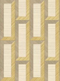 Arte International Carta da parati Biseau - Gold/ Beige