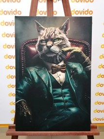 Stampa su tela – Gangster animale gatto