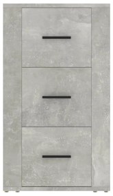 Credenza grigio cemento 40x33x70 cm in legno multistrato